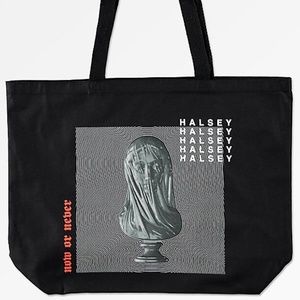NWT Halsey statue tote bag cotton canvas RARE